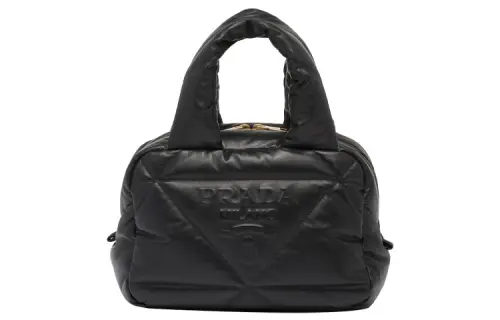PRADA Nappa Leather Shoulder Bag, Crossbody Bag, Handbag Regular Women's Black