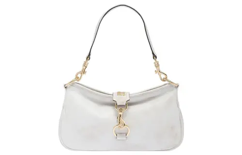 MIU MIU Leather Shoulder Bag, Handbag, Shoulder Bag Women's White