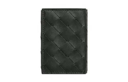 Bottega Veneta Cow Leather Wallet Small Men's Field Green/Bubble Gum Pink