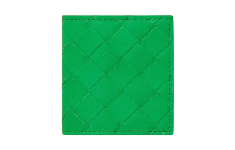 Bottega Veneta Calfskin Coin Purse Men's Green