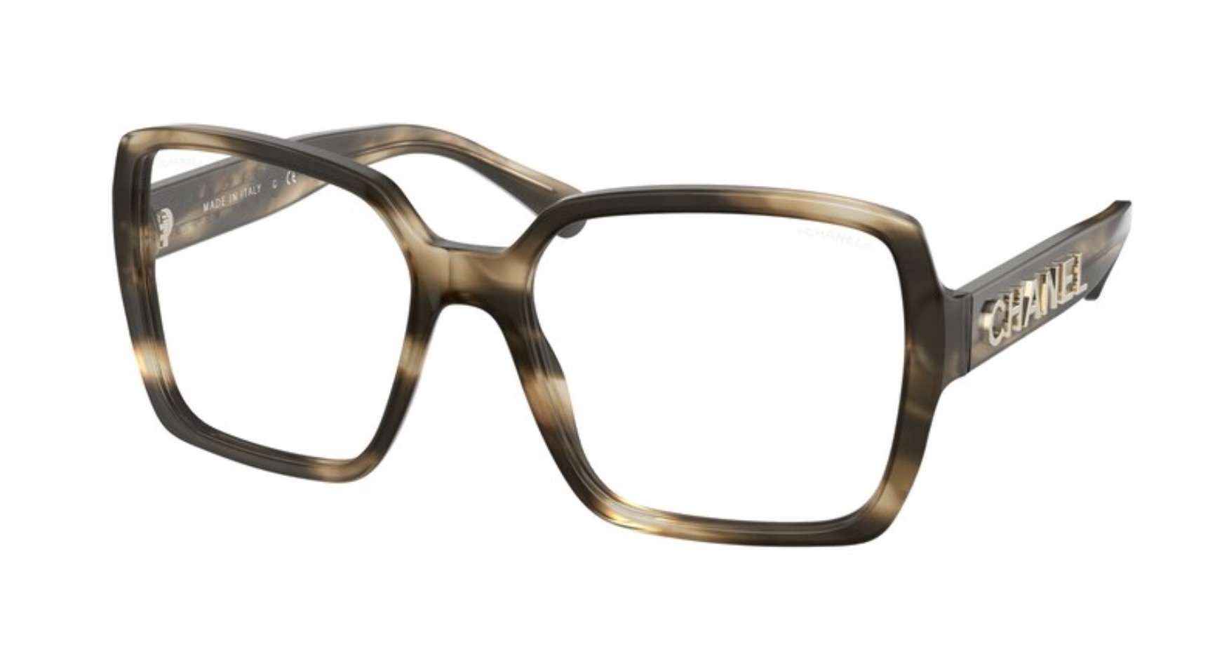 CHANEL Plate Square Eyeglass Frame/Lens Unisex