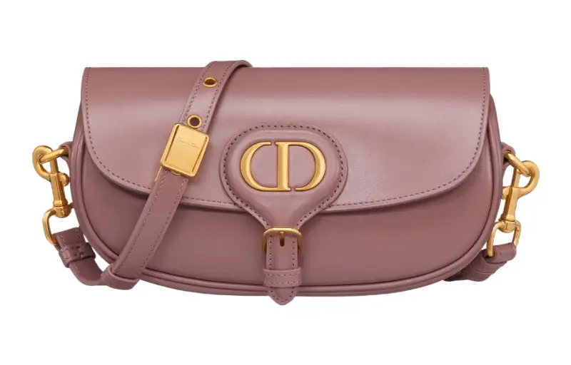 DIOR Bobby Smooth Cow Leather Shoulder Bag, Crossbody Bag Regular Women's Peony Pink