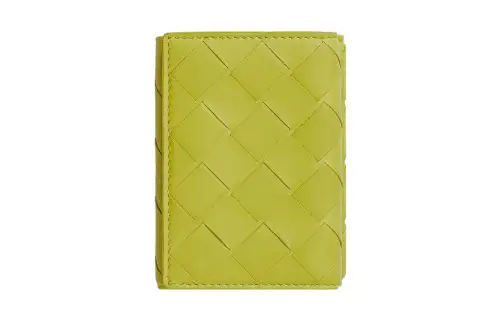Bottega Veneta Cow Leather Wallet Small Men's Kiwi Green/Field Green