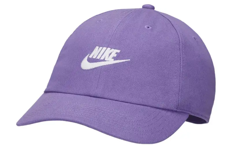 Nike Cotton Baseball Caps Unisex Purple