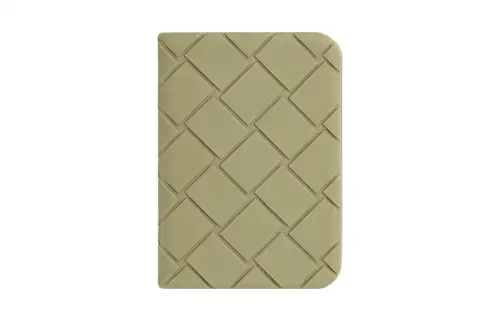Bottega Veneta Cow Leather Card Holder Men's Lime Gray