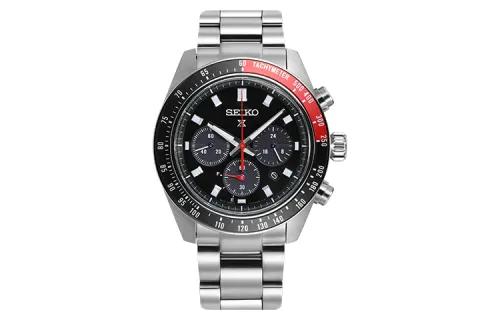 SEIKO Seiko prospex SPEEDTIMER solar chronograph Coke Panda solar movement stainless steel strap Japanese and Korean watch men's watch black dial