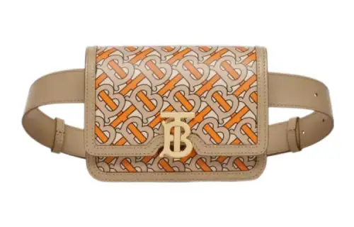 Burberry Calfskin Fanny Pack Regular Women's Beige