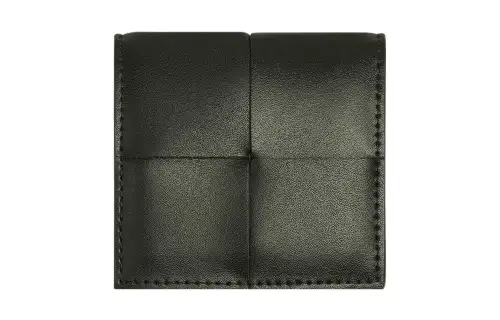 Bottega Veneta Cow Leather Wallet Men's Ink Black