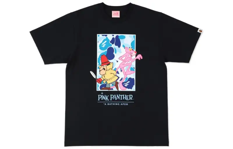 Bape X Pink Panther Abc Camo Wall Tee
