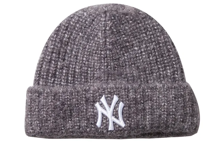 New Era Polyester, Acrylic Beanies Unisex Gray