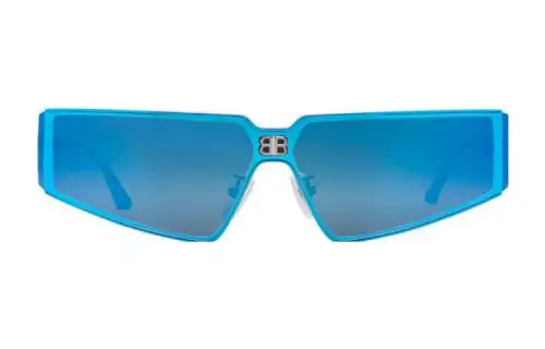 Balenciaga Irregular Shape Sunglass Women's Blue