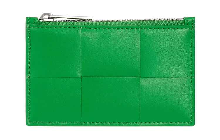 Bottega Veneta Cow Leather Card Holder Men's Green