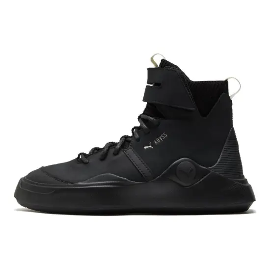 PUMA Abyss Skateboarding Shoes Unisex High-top Black