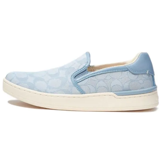 COACH Wells Low-Top Stylish Skateboarding Shoes Women's Blue