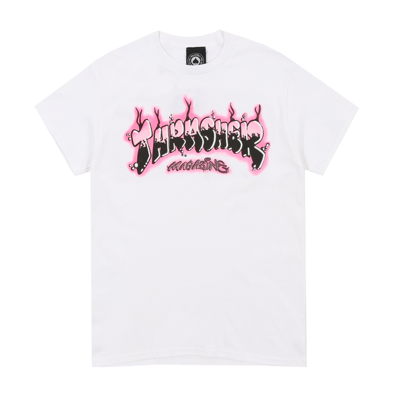 Футболка Thrasher Airbrush S/S LogoT (белая)