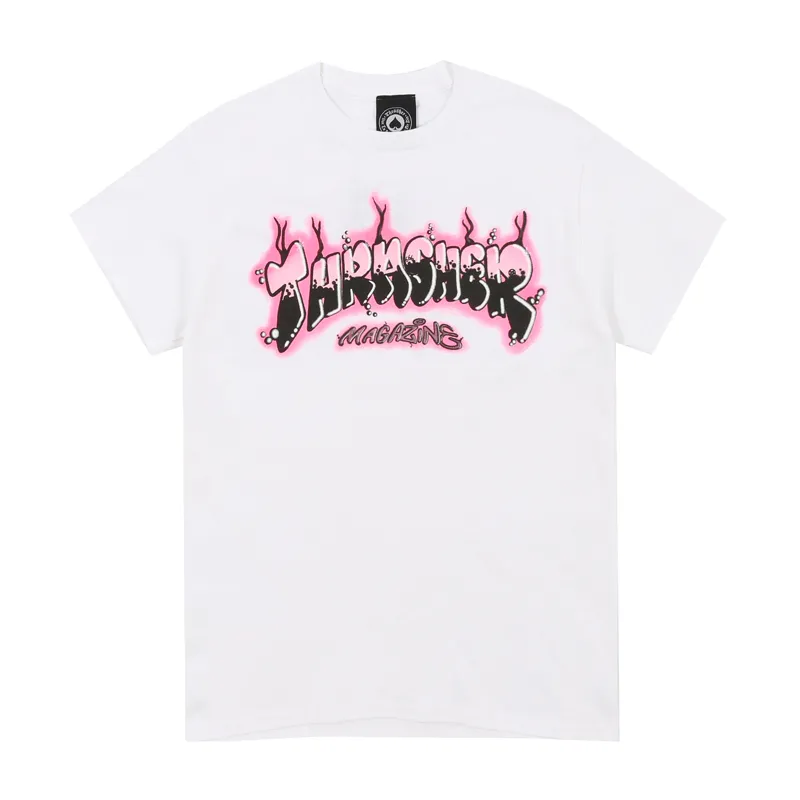Thrasher T Shirt US Version Unisex White
