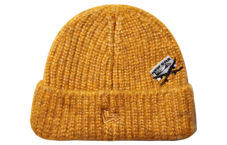 New Era Polyester, Acrylic Beanies Unisex Sunset Gold