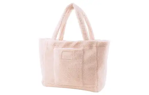 PUMA Plush Fabric Shoulder Bag, Handbag Regular Women's Rose Pink