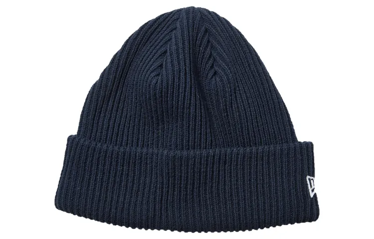 New Era Cotton, Acrylic Beanies Unisex Navy Blue