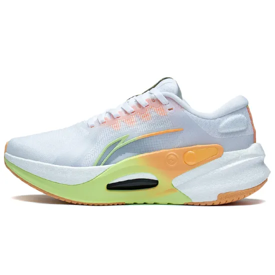 LINING Furious Rider 7.0 Running Shoes Women's Low-Top Standard White/Fluorescent Ice Yellow
