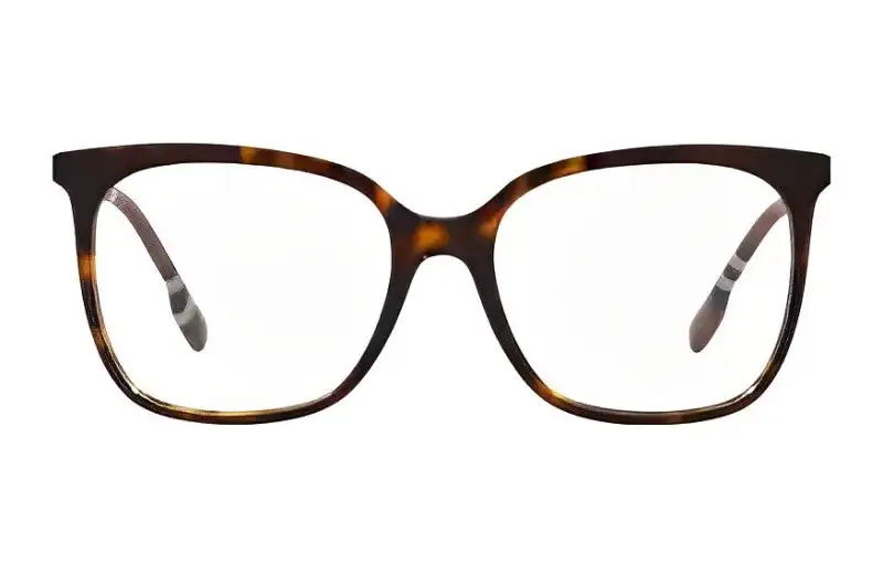 Burberry Plate Frame Square Eyeglass Frames Unisex