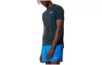 New Balance T Shirts Men's Natural Indigo Crew Neck Moderate Straight Fit