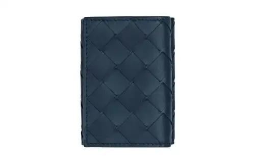 Bottega Veneta Intrecciato Tri-Fold Tiny Wallet
