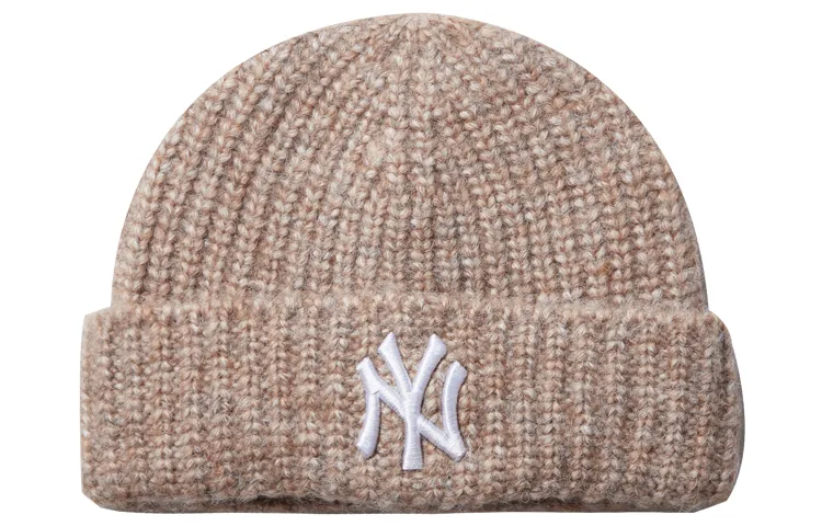New Era Polyester Acrylic Wool Blend Beanies Unisex Sand Gray