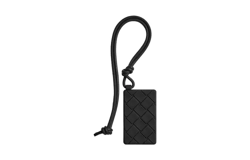 Bottega Veneta Silicone Card Holder Men's Black