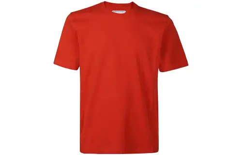 Bottega Veneta T Shirts Men's Red Crew Neck Moderate Straight Fit