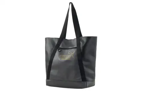 PUMA Pu Handbag, Shoulder Bag Women's Black Gold