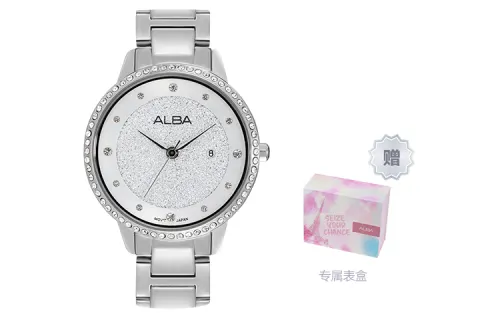 SEIKO ALBA Quartz Movement Stainless Steel Strap Watch Women's Watch Silver Dial
