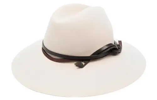narrow-brim wool hat