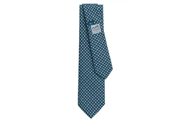 HERMES Ties Men's Blue