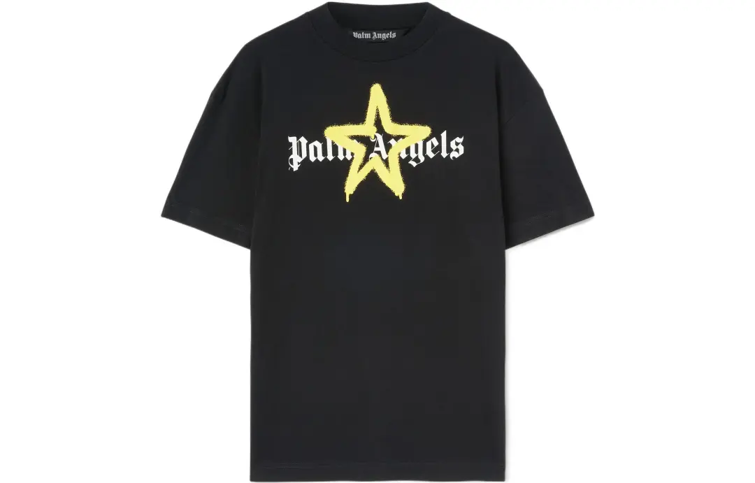 PALM ANGELS Star Sprayed T Shirt