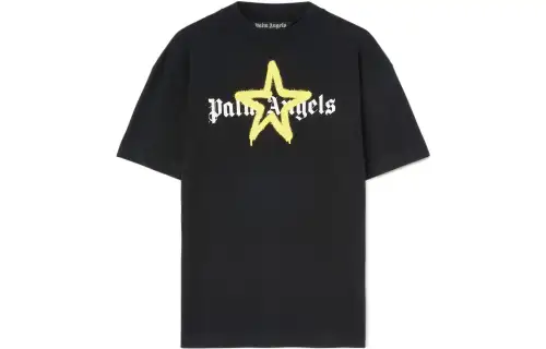 PALM ANGELS Star Sprayed T Shirt