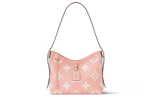 LOUIS VUITTON CarryAll Pm Rose Trianon Pink/Creme Beige