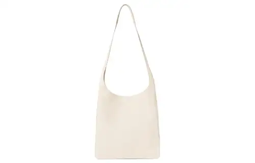 THE ROW Jules Matte Grain Calfskin Tote Bag, Shopping Bag, Handbag, Shoulder Bag Women's Milk White