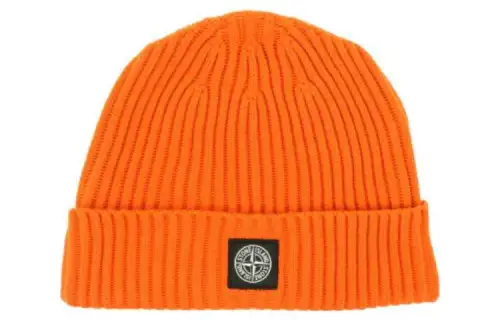 STONE ISLAND Beanies Unisex Bright Orange