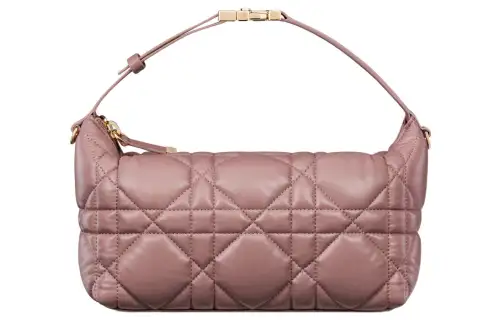 DIOR DiorTravel Cow Leather Clutch Medium Women's Peony Pink