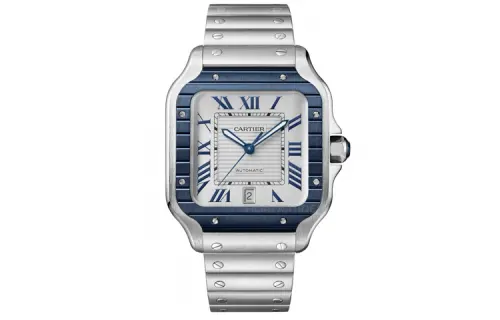 Cartier, mechanical waterproof mechanism for men and women, dial, watch strap stainless steel, 100meter, 39.8mm