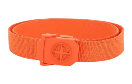 STONE ISLAND Classic Logo Fashion Comfortable Sports Belts Men's Orange