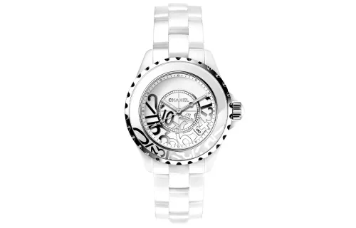 CHANEL J12 Wrist Watches Automatic Mechanical Movement Ceramic Stainless Steel Strap White Dial Women's