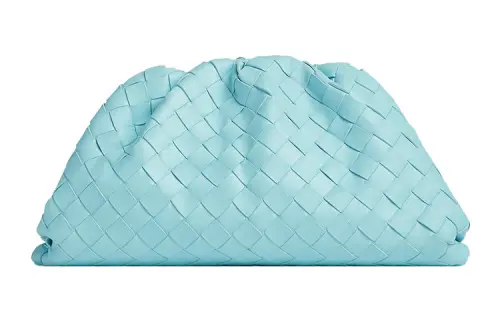Bottega Veneta POUCH Cloud Bag Lambskin Clutch Regular Women's Blue