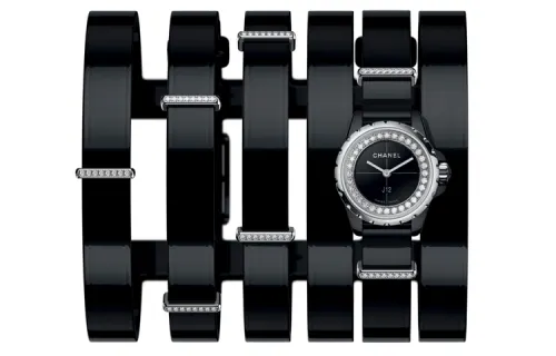 CHANEL Wrist Watches Quartz Movement Stainless Steel Genuine Leather Strap 19mm Black Dial Women's 30m Water Resistant