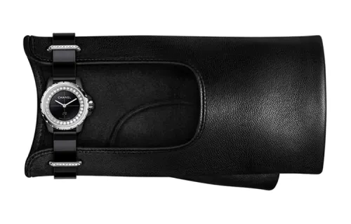 CHANEL Wrist Watches Quartz Movement Stainless Steel Genuine Leather Strap Black Dial Women's 30m Water Resistant