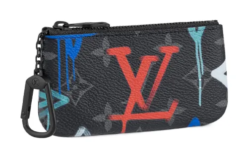 LOUIS VUITTON Key Pouch Lv Graffiti Multicolor