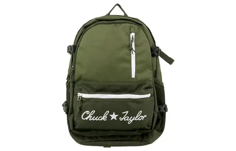 Converse Straight Edge Polyester Laptop Bag Backpack Regular Unisex Green