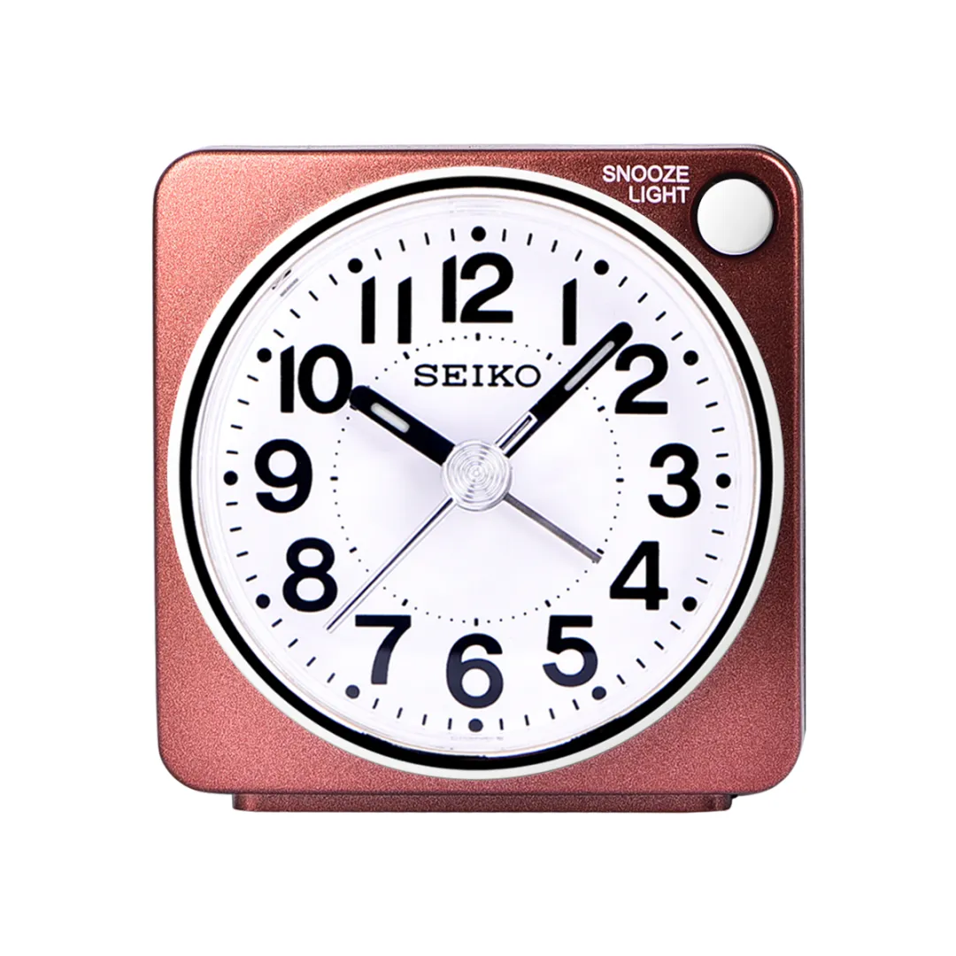 SEIKO Polyester Plastic Shell Alarm Clock Unisex