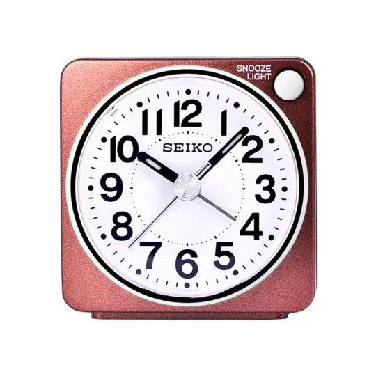 SEIKO Polyester Plastic Shell Alarm Clock Unisex